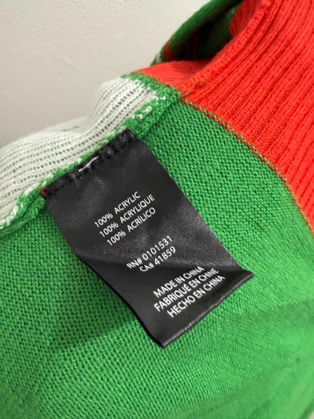 Cheech and Chong Ugly Christmas Sweater green and Red Men’s Size M EUC - Picture 5 of 7